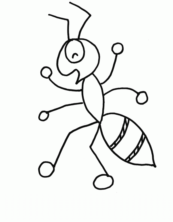 desene de colorat furnica